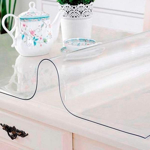 Клеенка силиконовая прозрачная Dekorelle 0,8мм ширина 1м (цена указана за погонный сантиметр)