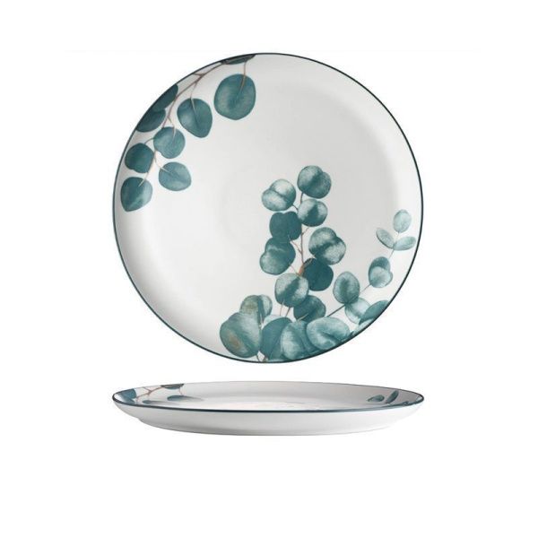Тарелка мелкая 26см керамика BILLIBARRI EUCALYPT LEAF обеденная (6/24)