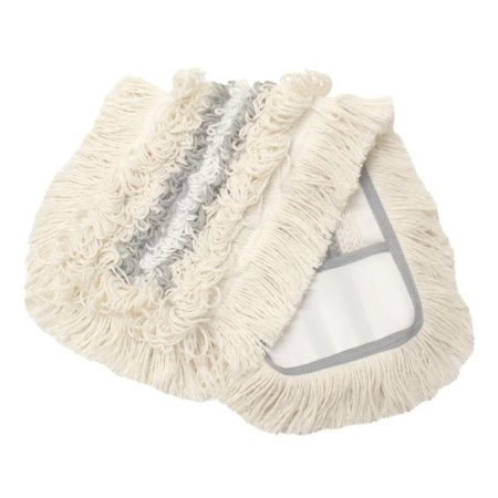 Насадка для швабры ЭКО 52*22*2см микрофибра/хлопок Натурал плоская  YORK (24)