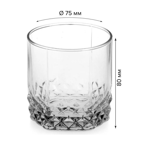 Стаканы набор 6шт 250мл стекло ВАЛЬС (8)