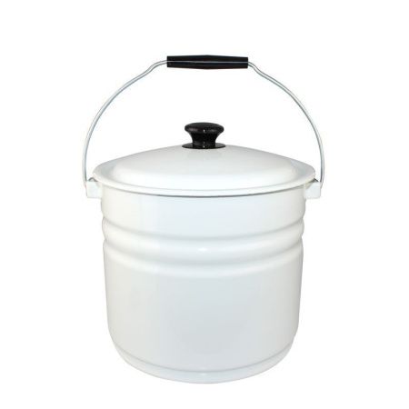 Ведро 10л эмаль белое с крышкой 41204-222-У (2)
