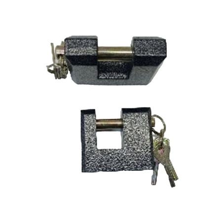 Замок навесной гаражный 80мм металл с потайной дужкой (40)