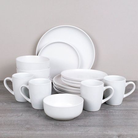 Столовый набор 16пр керамика белый 16/3600 (2)