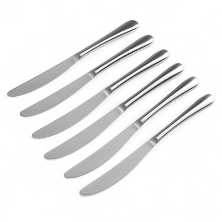 Ножи столовые набор 6шт 23*2,2см 70гр металл ОПТИМА JC-15943 (600)