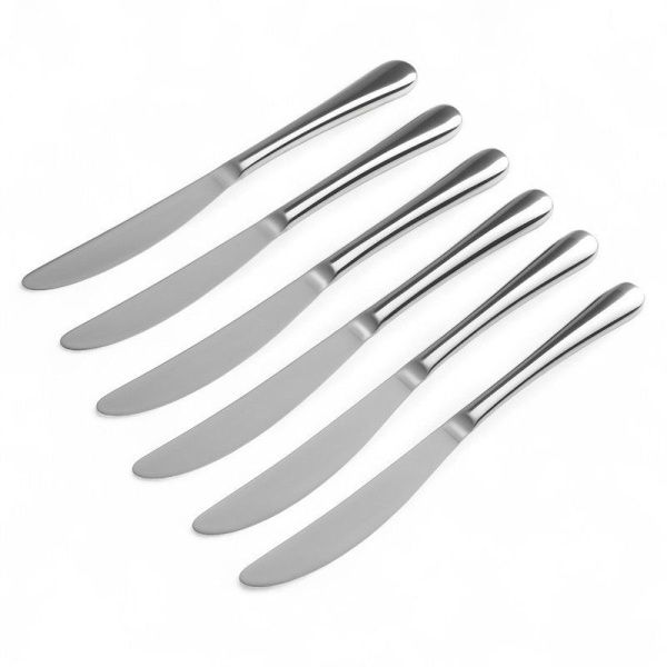 Ножи столовые набор 6шт 23*2,2см 70гр металл ОПТИМА JC-15943 (600)