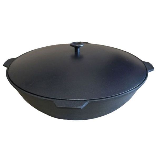 Казан 10,0л (чугун литой с алюм.крышкой) К101 (1)