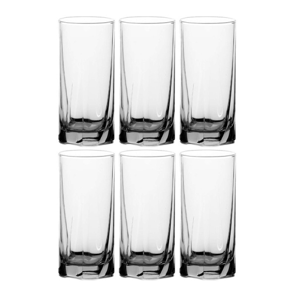 Стаканы набор 6шт 390мл стекло ЛУНА высокие (8)