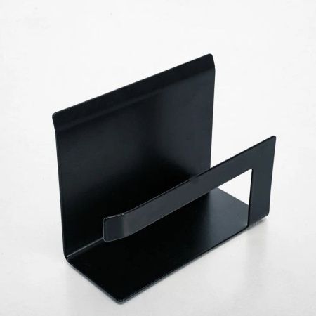 Держатель для туалетной бумаги металл черный 805-001B