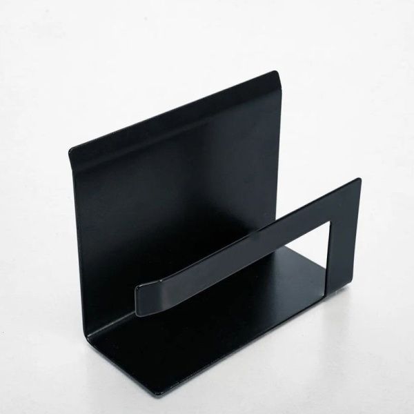 Держатель для туалетной бумаги металл черный 805-001B