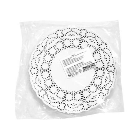 Салфетки сервировочные набор 250шт 16см бумага ажурные ГОРНИЦА (8)