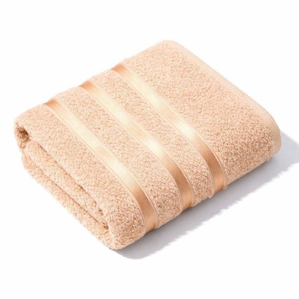 Полотенце махровое 70*135см LINES бежевый