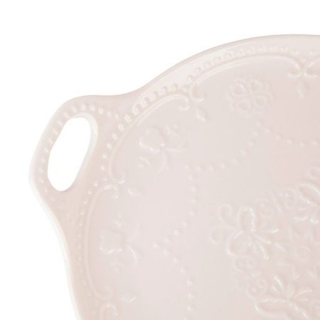 Блюдо 25*30*2,5см фарфор МАРШМЕЛЛОУ с ручками (20)