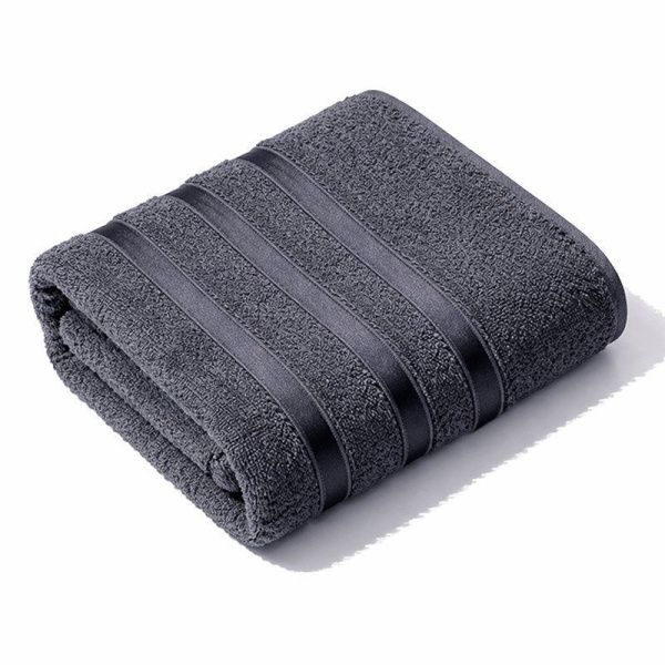 Полотенце махровое 70*135см LINES антрацитовый