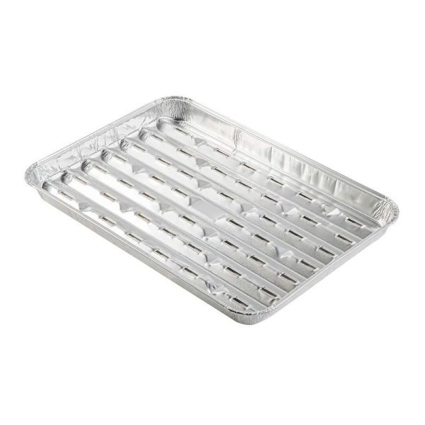 Набор форм для барбекю ал 5шт 1400мл с отверстиями 342*228мм (дно 328*214мм, выс. 24мм) PATERRA (10)