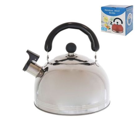 Чайник со свистком 2л нерж.сталь стальной AS-511 (12)
