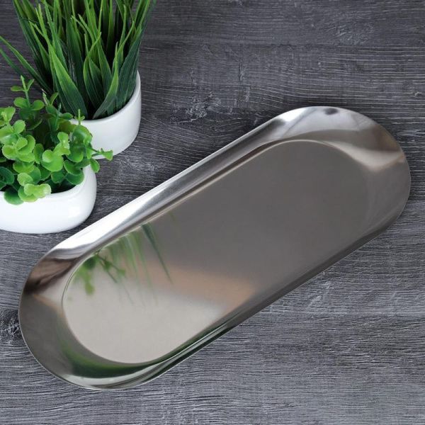 Блюдо прямоугольное 26*10,5см нерж.сталь 720738-silver (120)