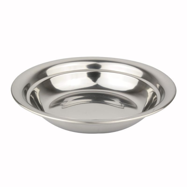 Тарелка мелкая 18см нерж.сталь 201 толщ.1-1,2мм 304-18/JC-12434 (300)