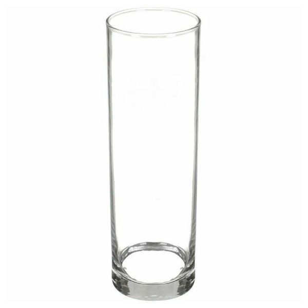 Ваза для цветов 26,5см стекло ФЛОРА цилиндр (12)