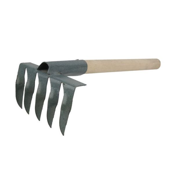 Грабли витые 5 зубьев с дер. черенком (10)
