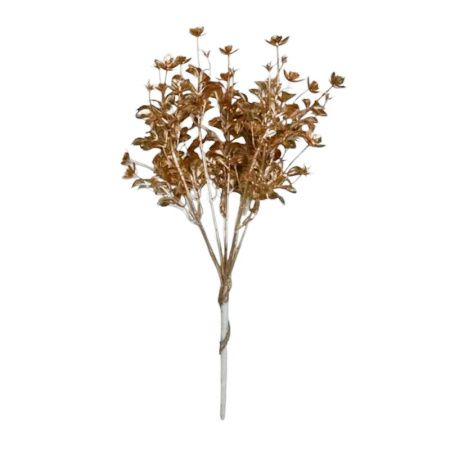 Украшение новогоднее Ветка золотая 40см JC-16849 (600)