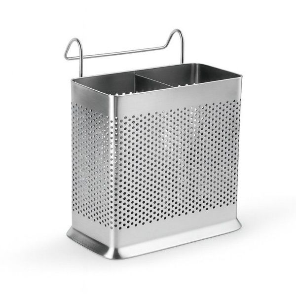 Подставка для столовых приборов 13*13,3см нерж.сталь JC-18156 (96)