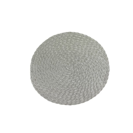 Салфетка сервировочная 39см пластик белая круглая JC-15257 (300)