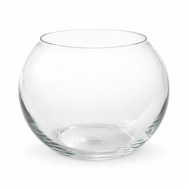 Ваза для цветов 25см стекло ШАР (1)