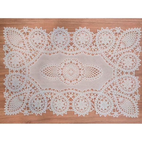 Салфетка ПВХ 16*44 (40*110см) 927 белая (6/240)