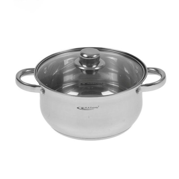 Кастрюля 4,2л нерж.сталь ГРЕТТА стек.крышка 3сл.дно индукция KT04-D-40 (4)