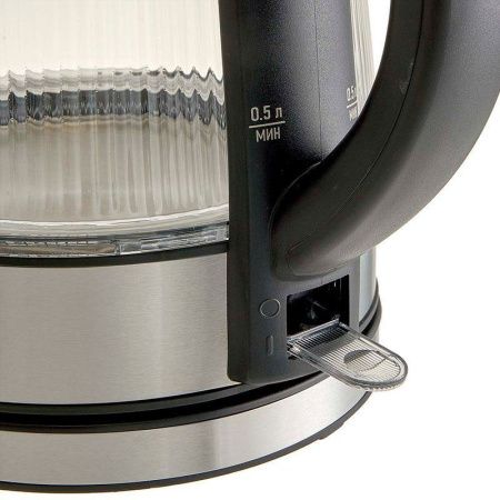 Чайник электрический 1,7л стекло 2200Вт DELTA LUX DE-1024 черный (6)