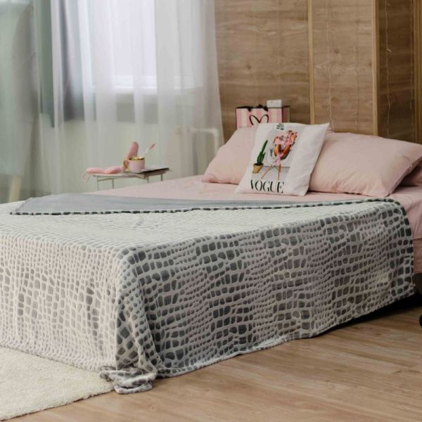 Плед 150*200 фланель двухсторонний ДомВелл рис. 10/1