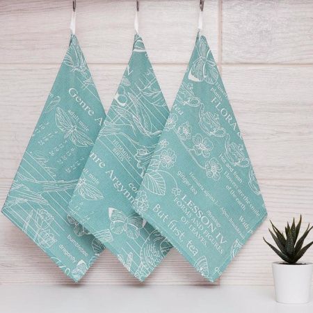 Полотенце кухонное 50*75см вафельное ДомВелл КАФЕ 2322/1