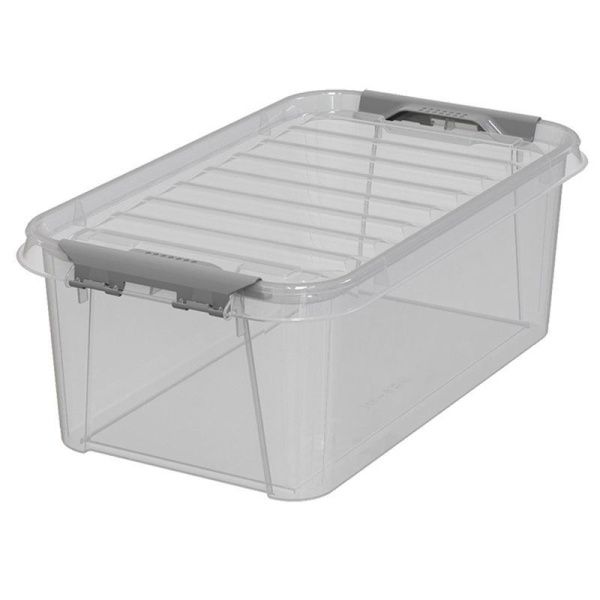 Ящик для хранения 7,8л 37,7*22*13,5см пластик ПРОФИ КОМФОРТ с крышкой (12)