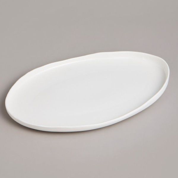 Блюдо 31,5*19*3см фарфор FASHION овальное (24)
