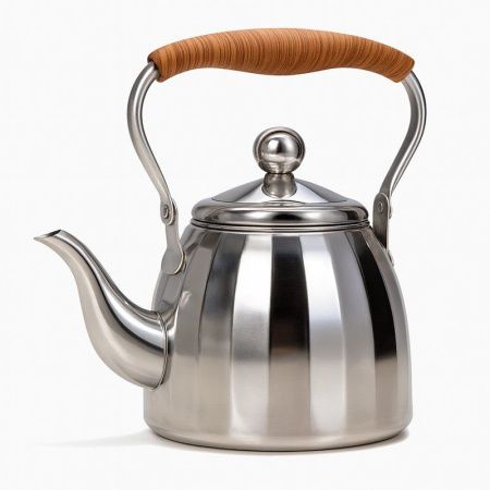 Чайник заварочный 1000мл нерж.сталь с ситом JC-18137 (48)