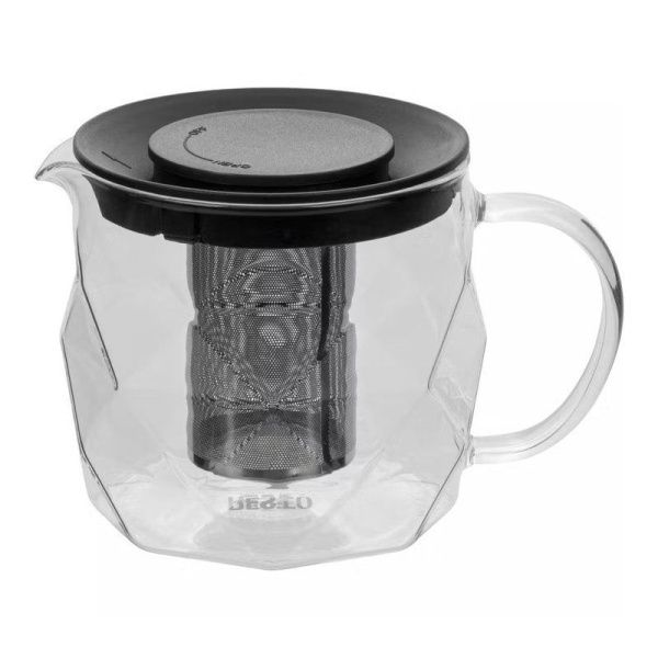 Чайник заварочный 1000мл стекло Ain с мет.ситом (12)