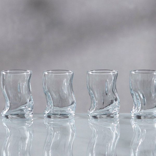 Стопки набор 4шт 50мл стекло АМОРФ (12)