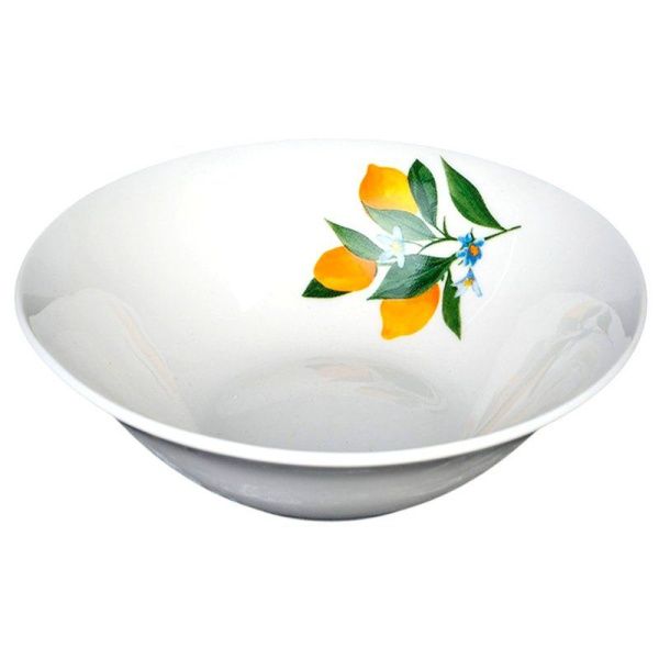 Салатник 550мл 17,5см фарфор ЛИМОНЫ круглый (12/72)