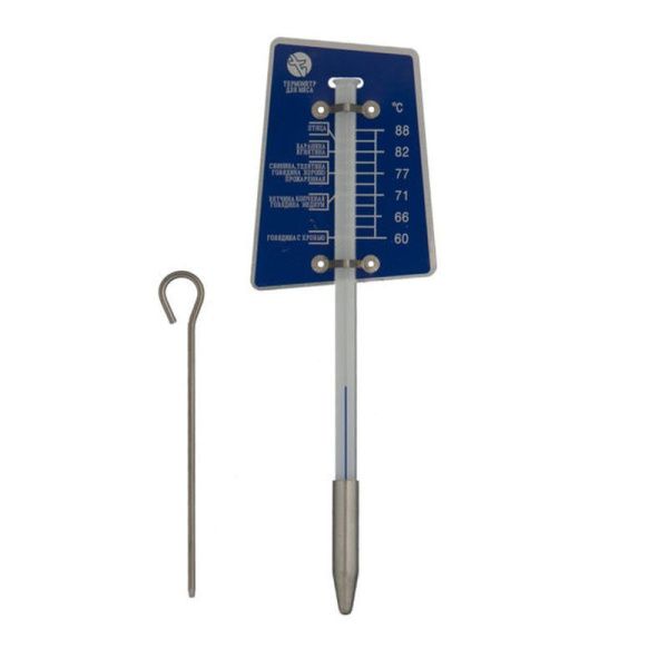 Термощуп для определения t готового мяса 16,5см металл ТБМ в блистере