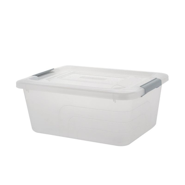 Ящик для хранения 13л 38,1*29*17,2см пластик Bergen натуральный (10)