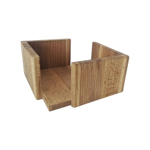 Салфетница № 2 14*14*7см бук (28)