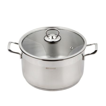 Кастрюля 9,5л нерж.сталь СОФИЯ стекл.крышка 26см арт.9920-950-0 (4)