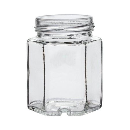 Банка стеклянная К-194-200 165мл шестигранник (крышка ТВИСТ ОФФ d=58) 0,148 (40)