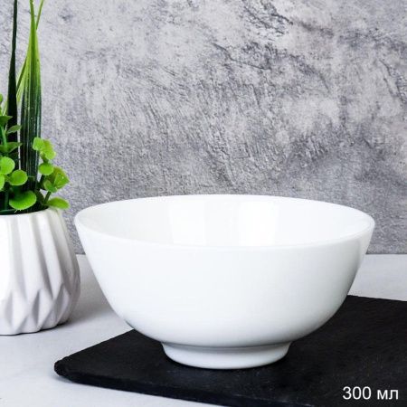 Пиала 280мл 110мм стеклокерамика белая DFW45 (6/108)
