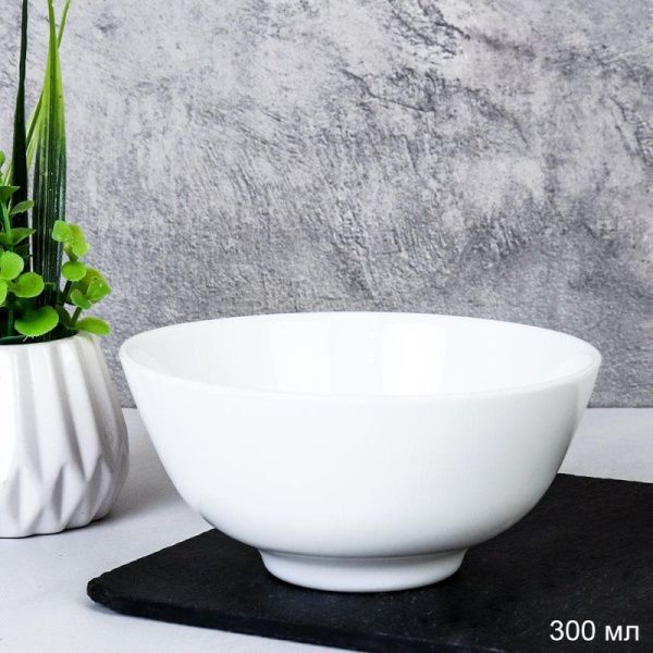 Пиала 280мл 110мм стеклокерамика белая DFW45 (6/108)