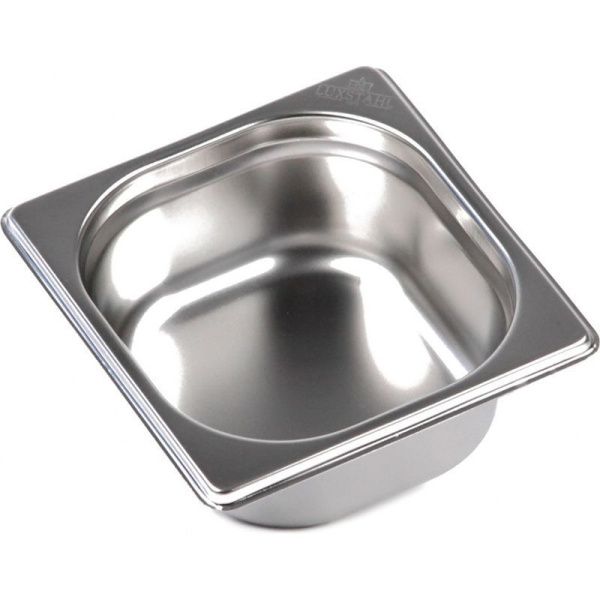 Гастроемкость 0,8мм нерж.сталь 1/6*2,5" 176*164*65мм без крышки 816-2 (6)