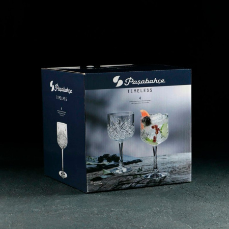 Бокалы для вина набор 4шт 500мл стекло ТАЙМЛЕСС (2)