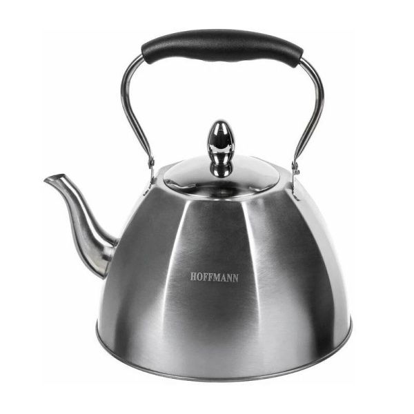 Чайник заварочный 3,5л нерж.сталь подвижная черная ручка (12)