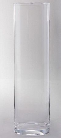 Ваза для цветов h35см d10,7см стекло трубка (4)