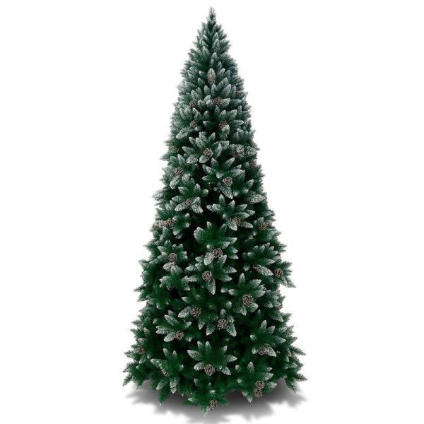 Елка искусственная 150см ЗАСНЕЖЕННАЯ с шишками 430 веток, 6см pvc JC-14503/JC-14948 (1)